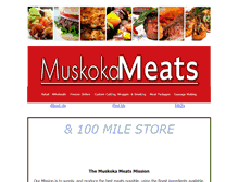 Tablet Screenshot of muskokameats.com